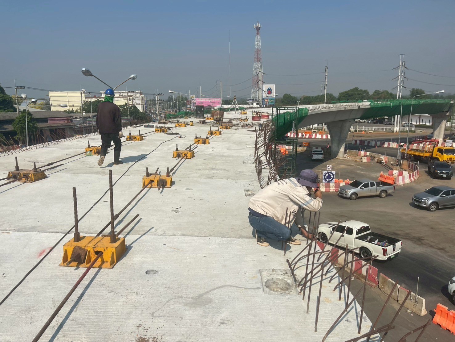 สำรวจควบคุมการติดตั้ง Precast Segments ทางแยกต่างระดับ แยกแก่งเสี้ยน กาญจนบุรี — รูปที่ 2